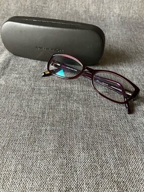 Jones New York Women's Deep Burgundy Oval Reading Glasses